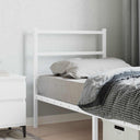 vidaXL Replacement Headboard 75 cm Metal Black