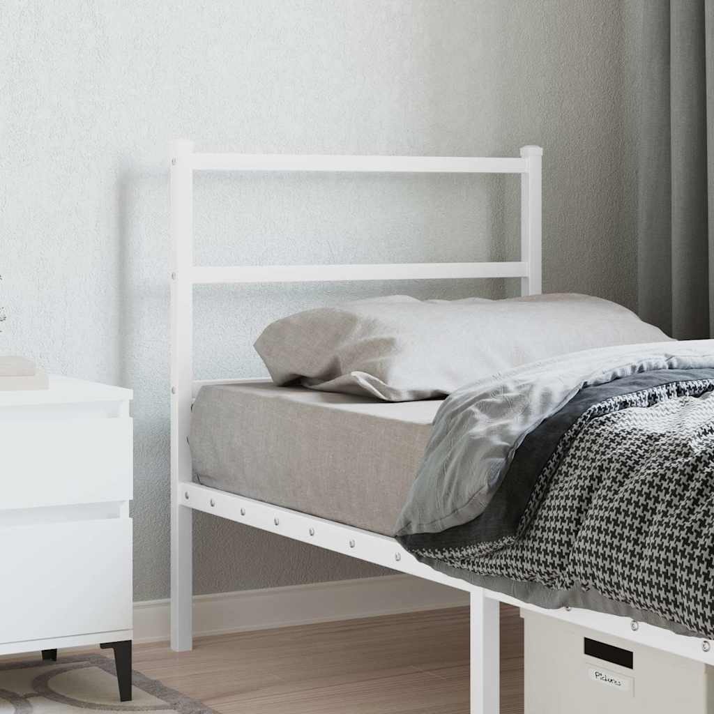 vidaXL Replacement Headboard 75 cm Metal Black