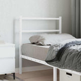 vidaXL Replacement Headboard 75 cm Metal Black