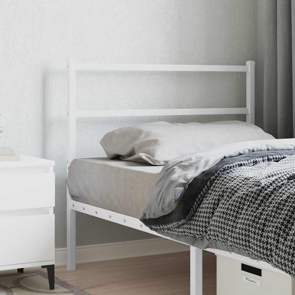 vidaXL Replacement Headboard 75 cm Metal Black