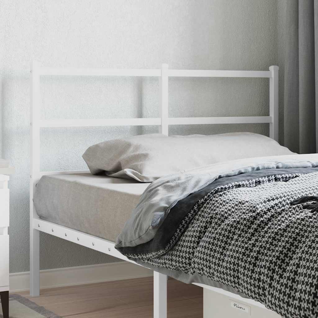 vidaXL Replacement Headboard 75 cm Metal Black