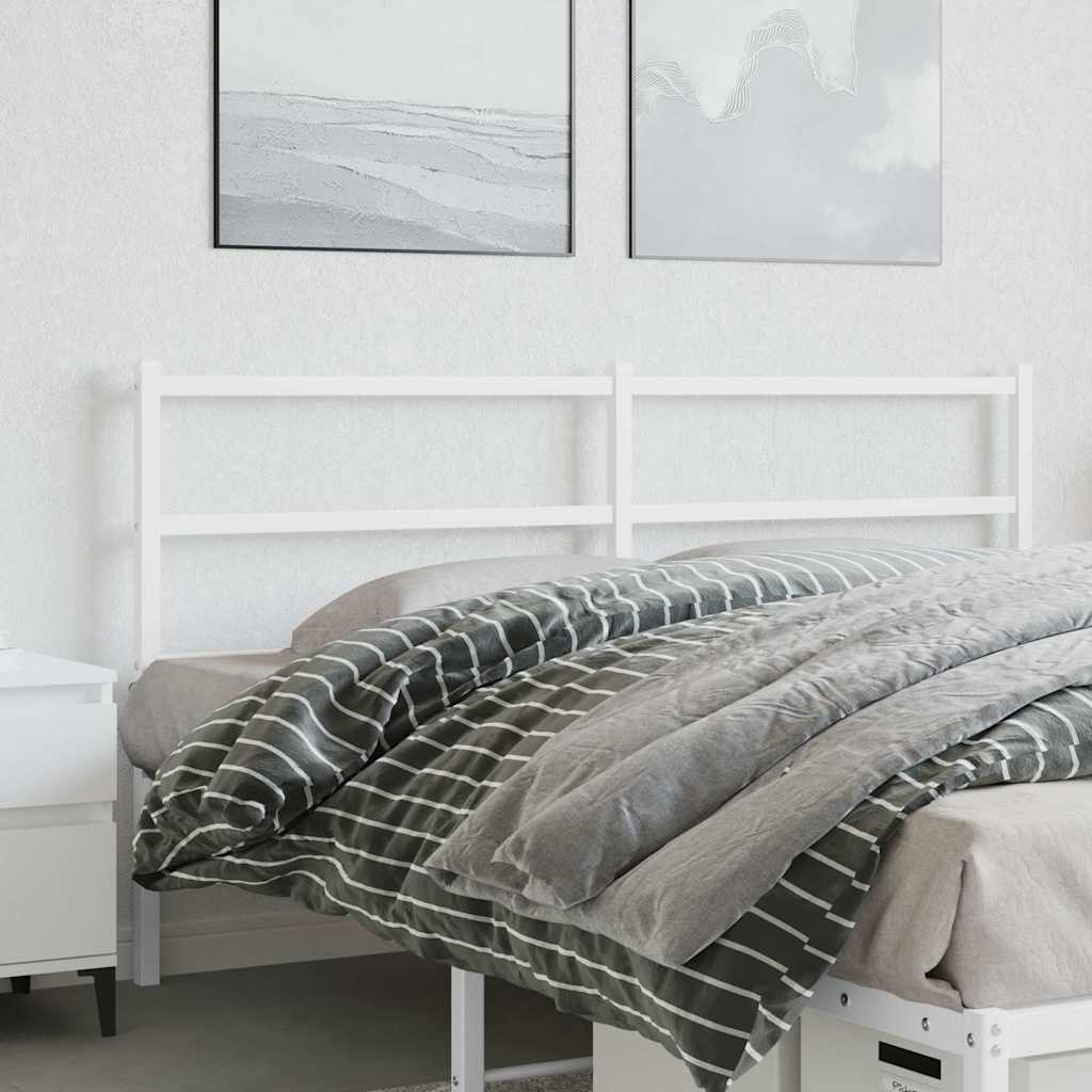 vidaXL Replacement Headboard 75 cm Metal Black
