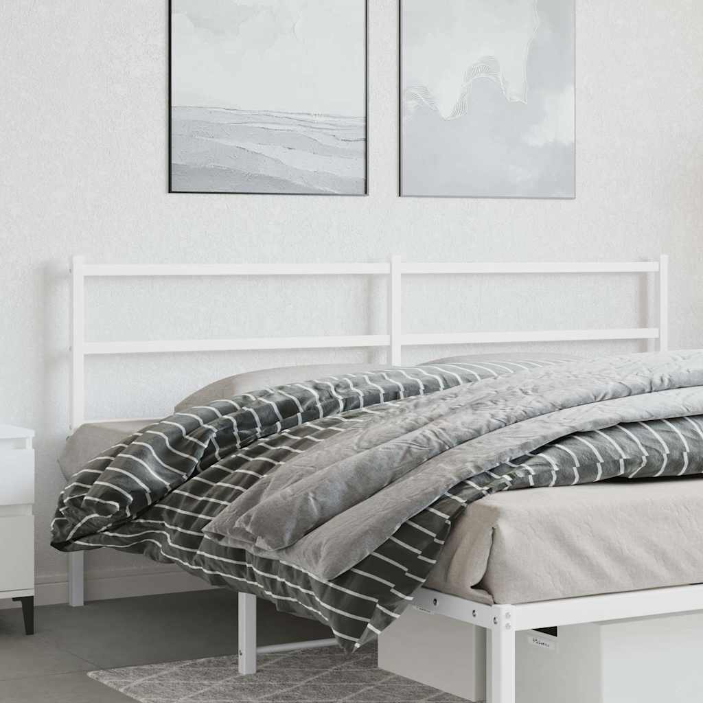 vidaXL Replacement Headboard 75 cm Metal Black