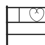 vidaXL Vervangend hoofdbord 75 cm metaal zwart
