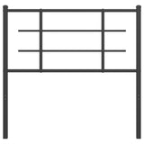 vidaXL Vervangend hoofdbord 75 cm metaal zwart