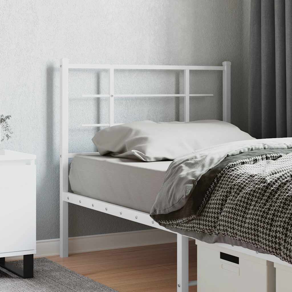 vidaXL Vervangend hoofdbord 75 cm metaal zwart