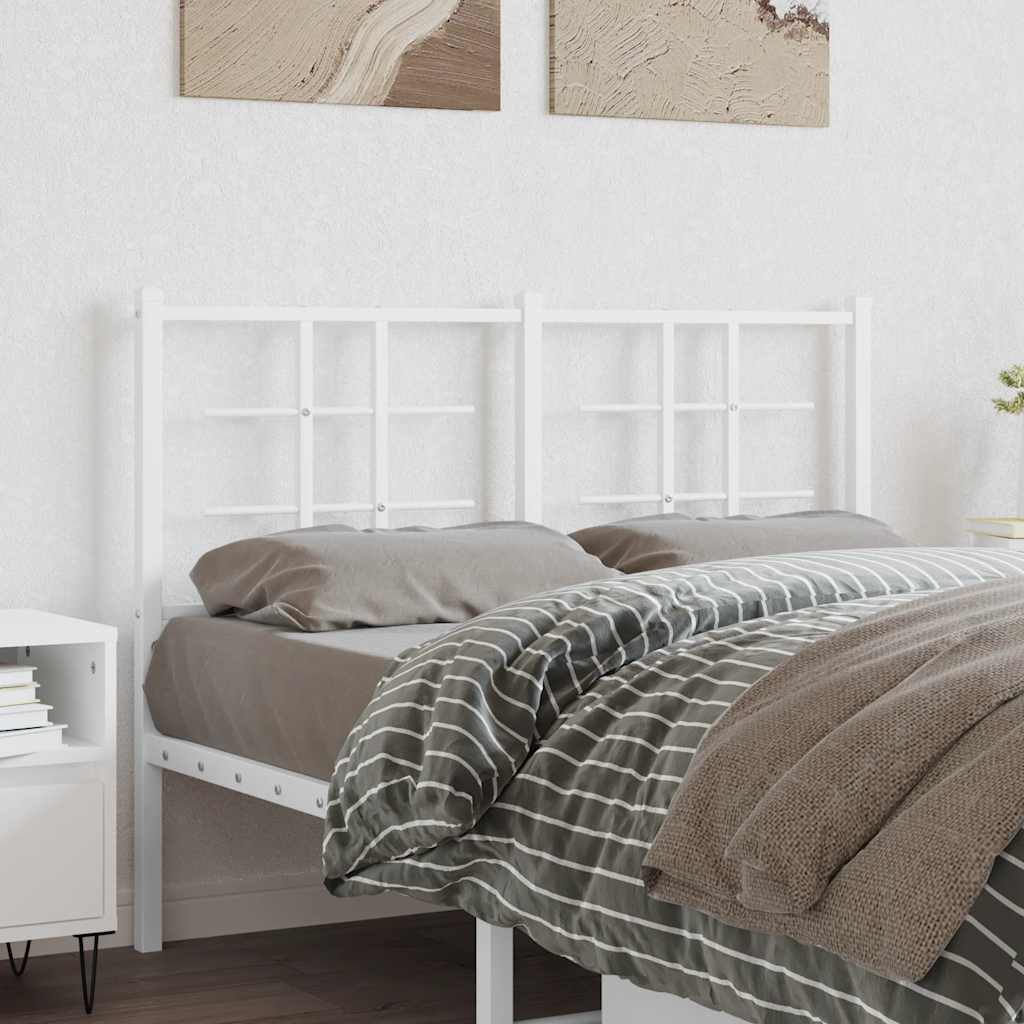 vidaXL Vervangend hoofdbord 75 cm metaal zwart