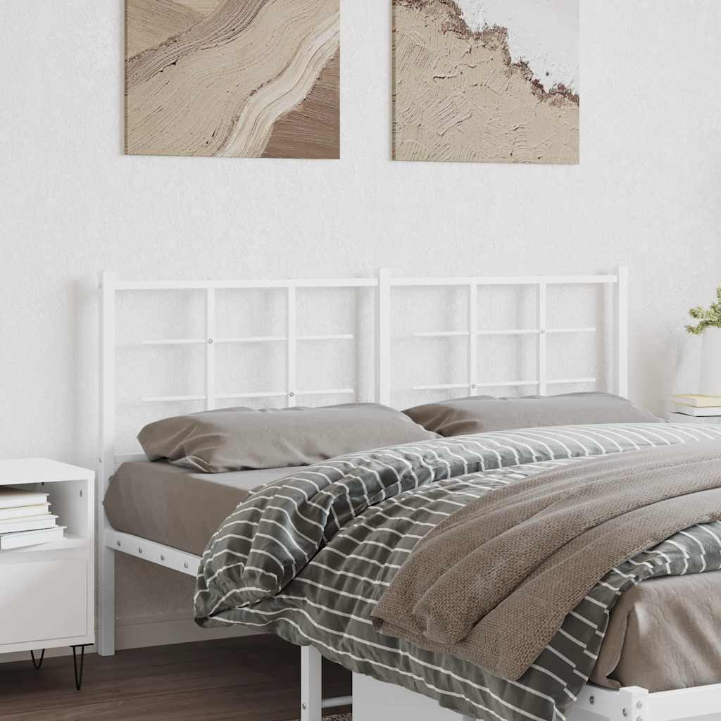 vidaXL Vervangend hoofdbord 75 cm metaal zwart