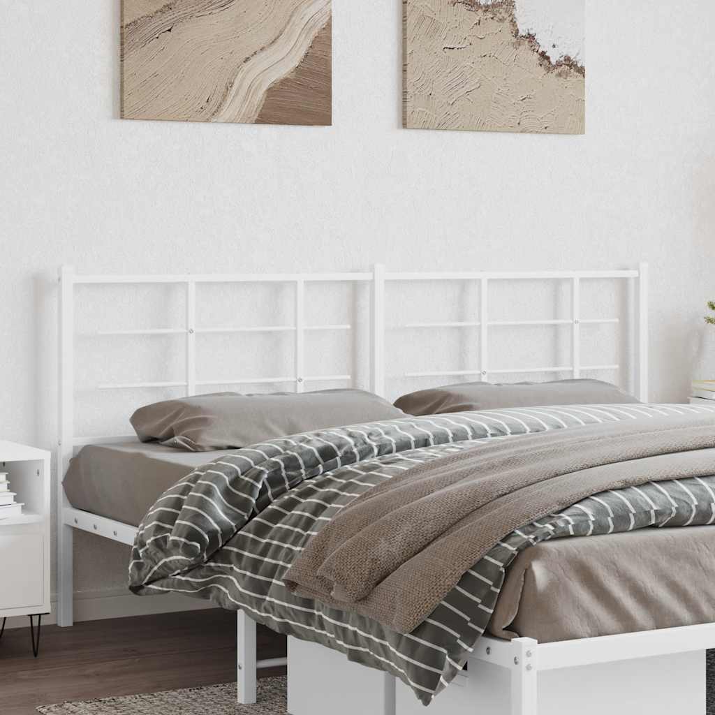 vidaXL Vervangend hoofdbord 75 cm metaal zwart