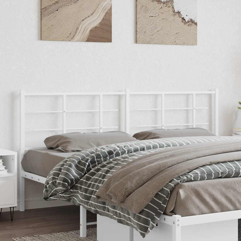 vidaXL Vervangend hoofdbord 75 cm metaal zwart
