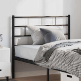 vidaXL Replacement Headboard 75 cm Metal Black
