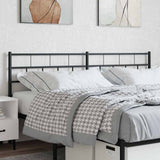 vidaXL Replacement Headboard 75 cm Metal Black