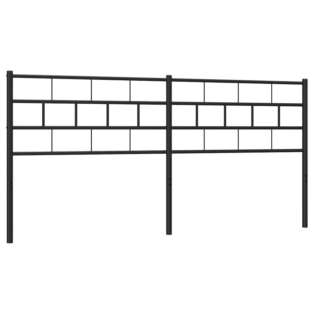 vidaXL Replacement Headboard 75 cm Metal Black