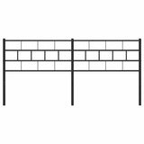 vidaXL Replacement Headboard 75 cm Metal Black