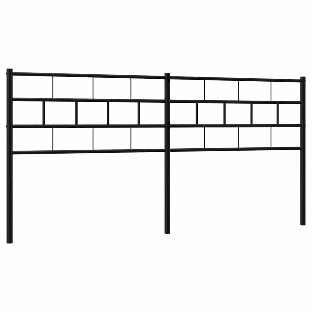 vidaXL Replacement Headboard 75 cm Metal Black