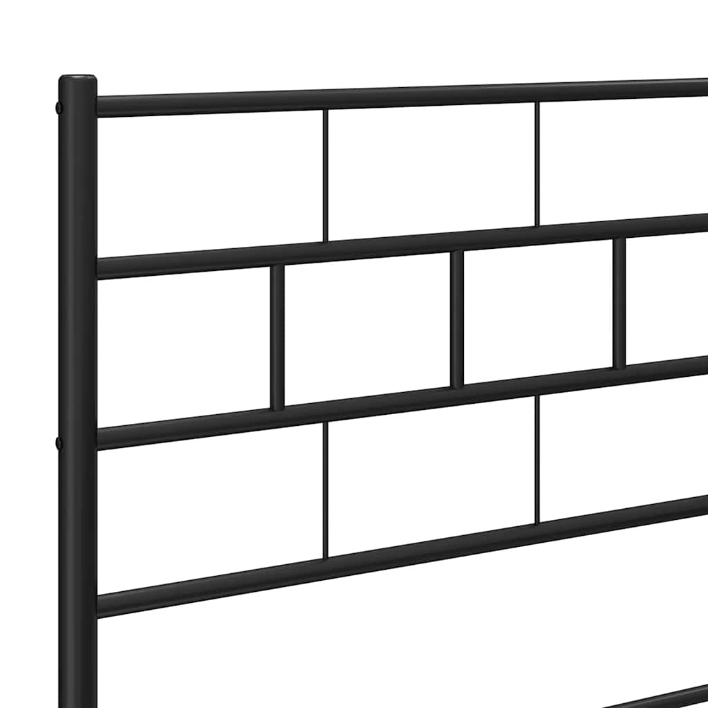 vidaXL Replacement Headboard 75 cm Metal Black