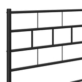 vidaXL Replacement Headboard 75 cm Metal Black