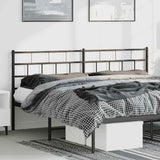 vidaXL Replacement Headboard 75 cm Metal Black