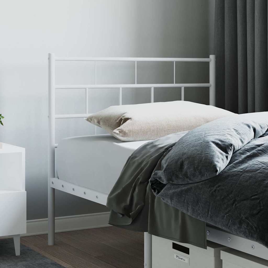 vidaXL Replacement Headboard 75 cm Metal Black