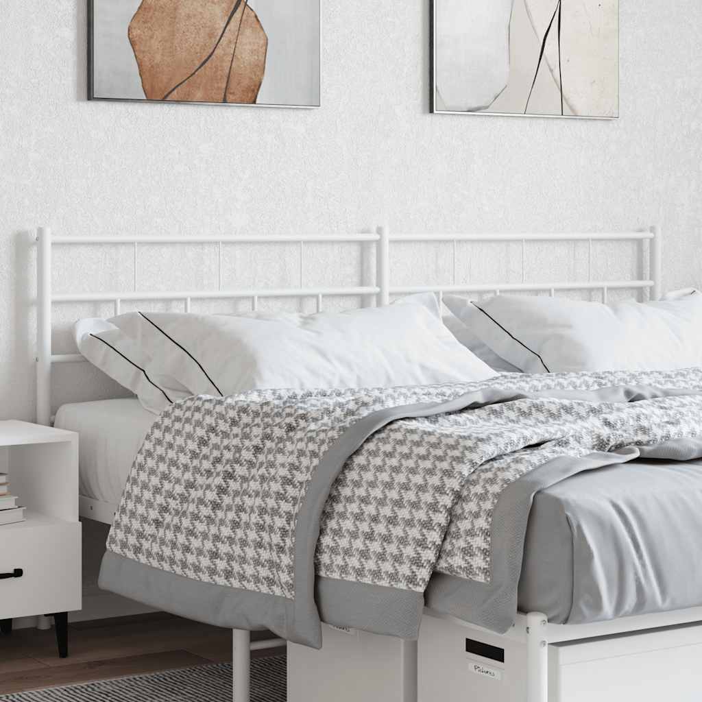 vidaXL Replacement Headboard 75 cm Metal Black