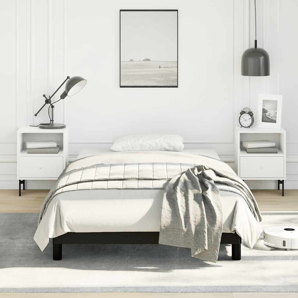 vidaXL Bedframe zonder matras king eenpersoons maat fluweel zwart