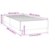 vidaXL Bedframe zonder matras king eenpersoons maat fluweel zwart