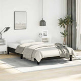 vidaXL Bedframe zonder matras king eenpersoons maat fluweel zwart
