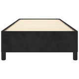 vidaXL Bedframe zonder matras king eenpersoons maat fluweel zwart