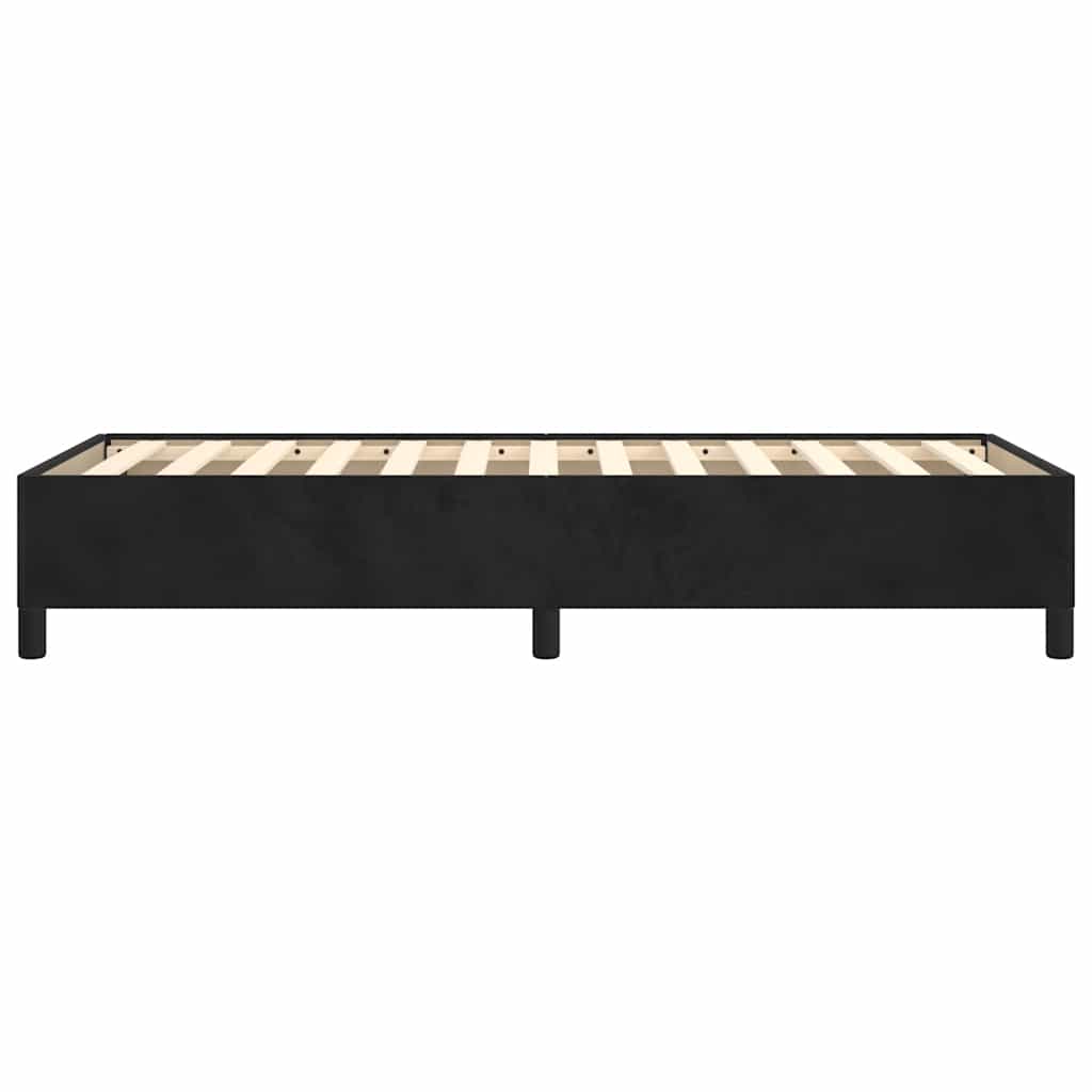 vidaXL Bedframe zonder matras king eenpersoons maat fluweel zwart