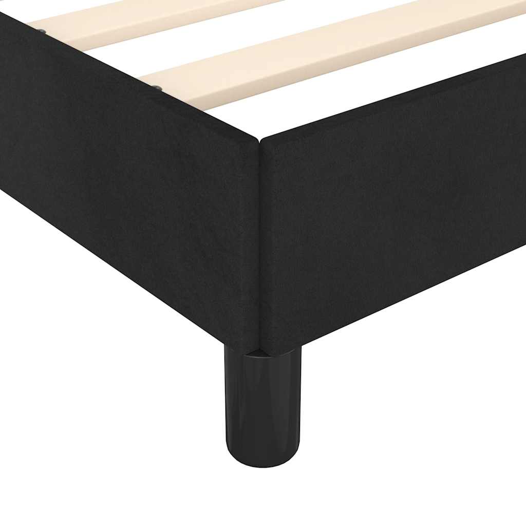vidaXL Bedframe zonder matras king eenpersoons maat fluweel zwart
