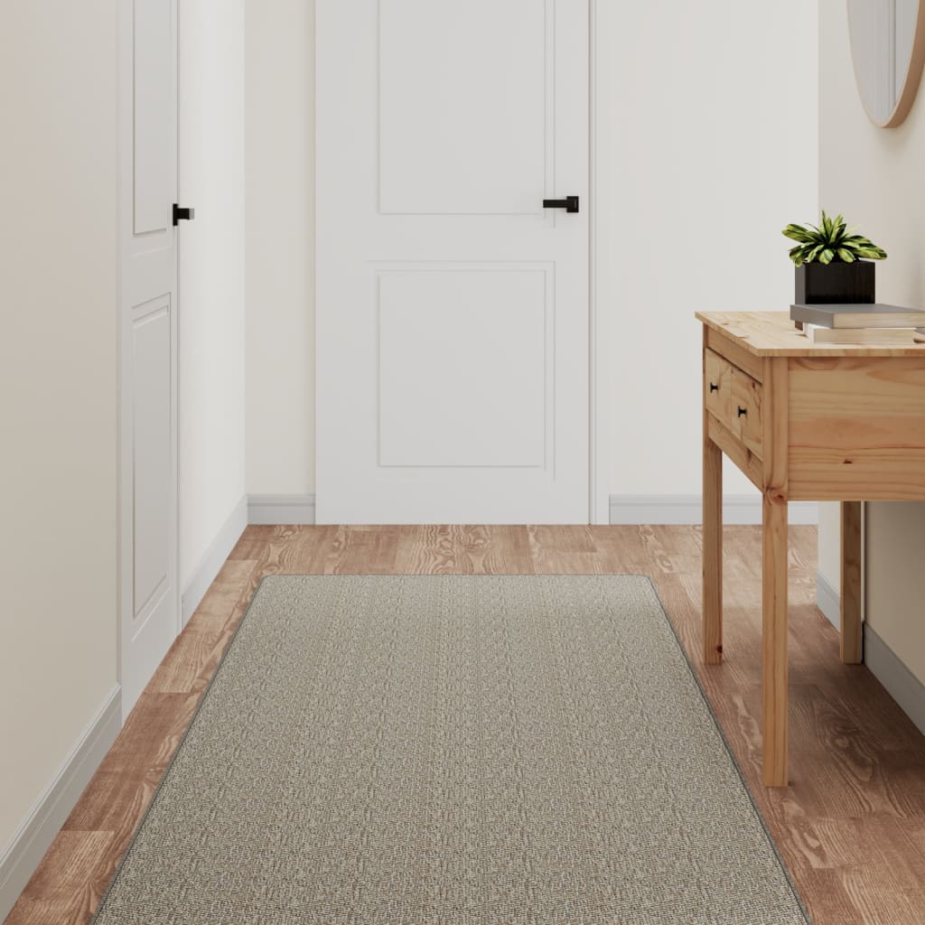 vidaXL Tapijtloper 50x100 cm sisal-look platina