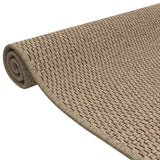vidaXL Tapijtloper 50x100 cm sisal-look platina
