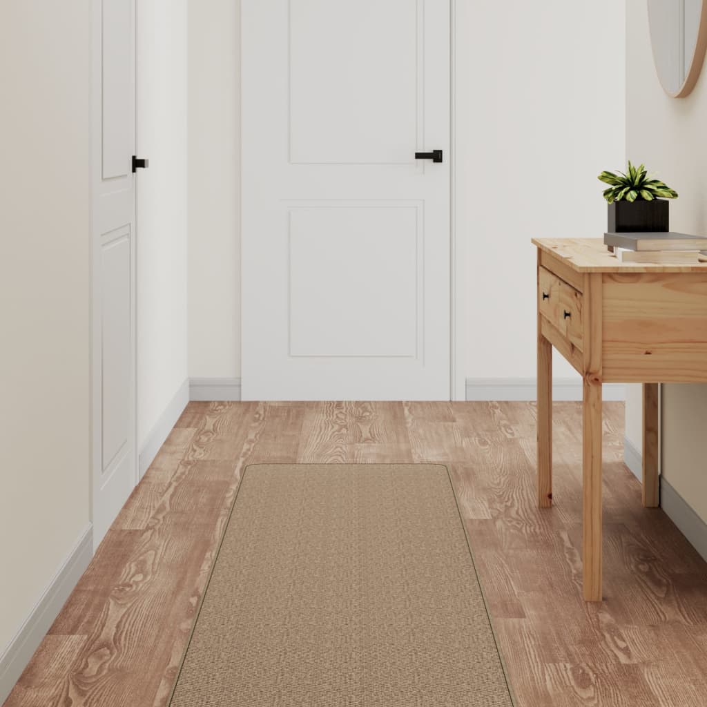 vidaXL Tapijtloper 50x100 cm sisal-look platina