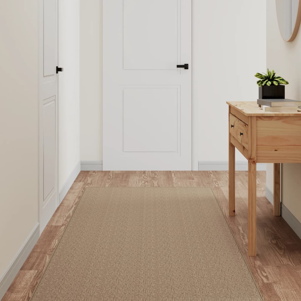 vidaXL Tapijtloper 50x100 cm sisal-look platina