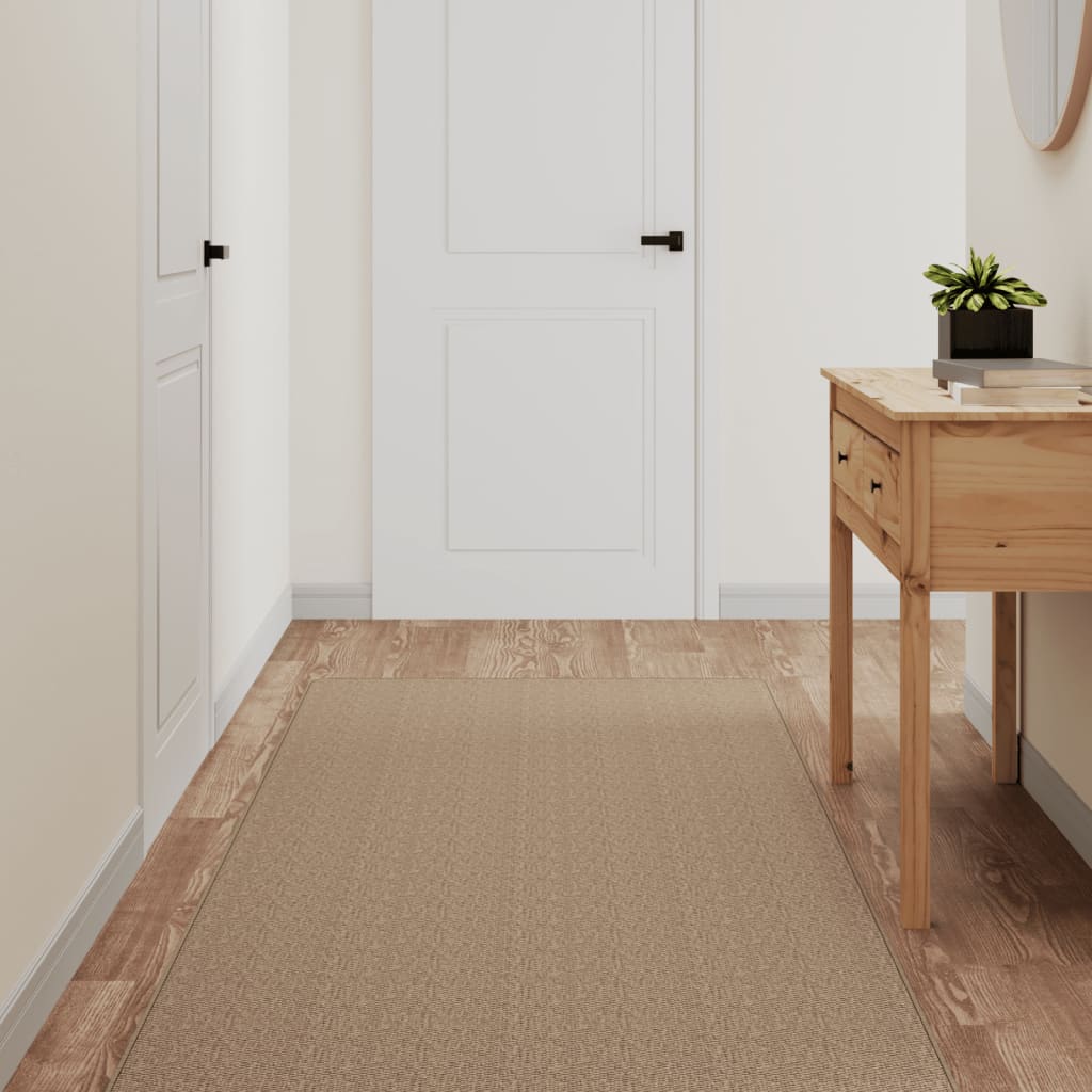 vidaXL Tapijtloper 50x100 cm sisal-look platina