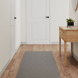 vidaXL Tapijtloper 60x180 cm antracietkleurig