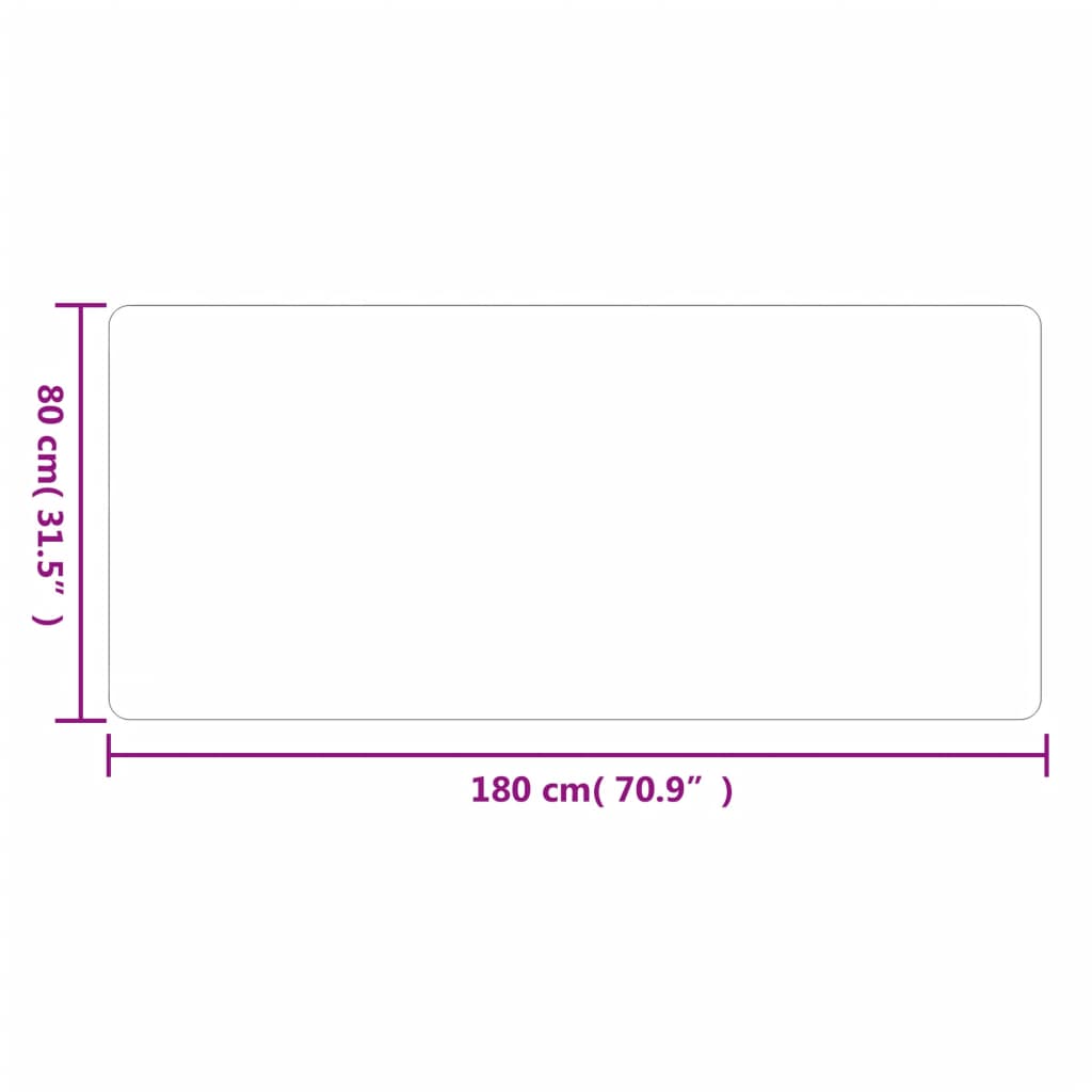 vidaXL Tapijtloper 60x180 cm antracietkleurig