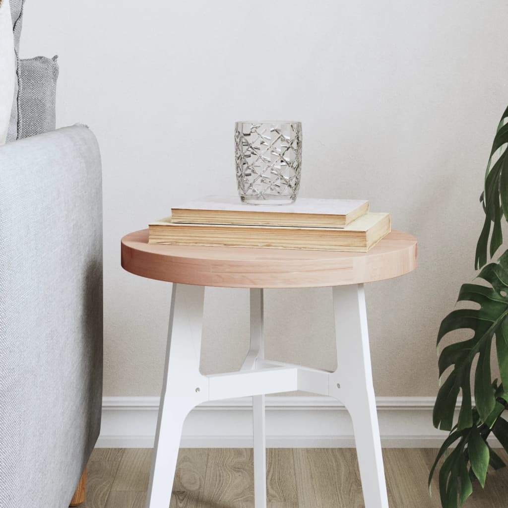 vidaXL Tafelblad rond Ø30x1,5 cm massief beukenhout