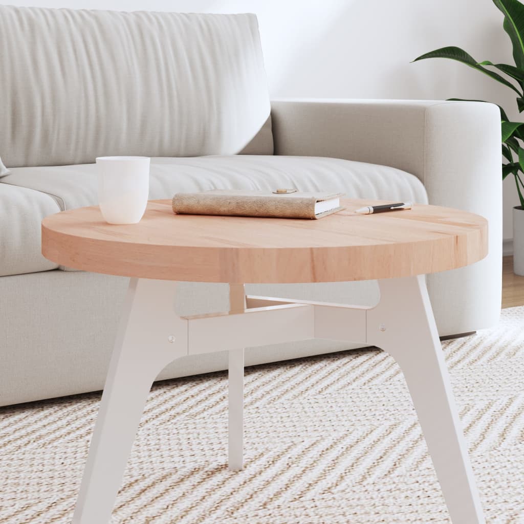 vidaXL Tafelblad rond Ø30x1,5 cm massief beukenhout