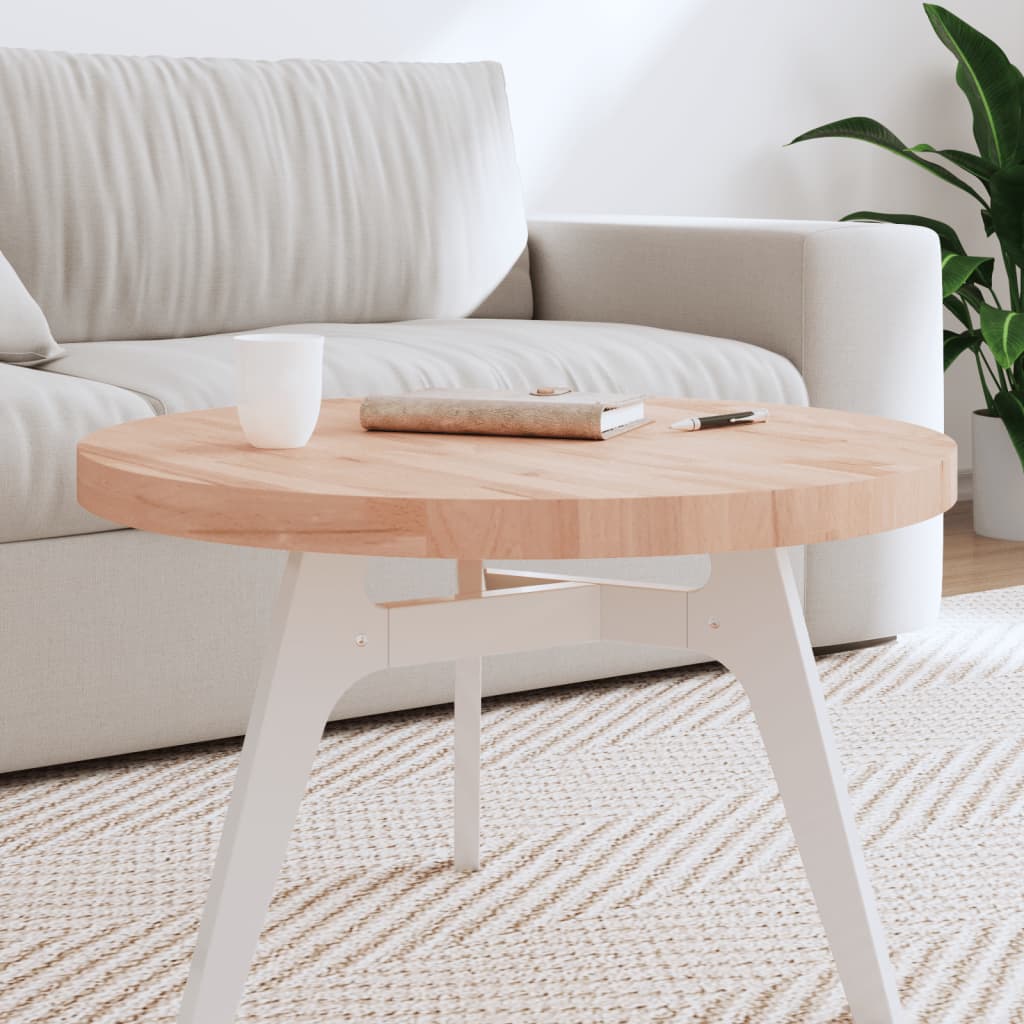 vidaXL Tafelblad rond Ø30x1,5 cm massief beukenhout