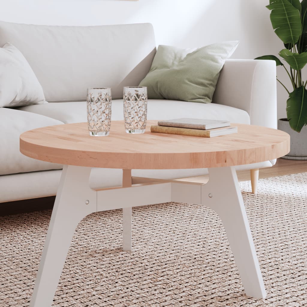 vidaXL Tafelblad rond Ø30x1,5 cm massief beukenhout