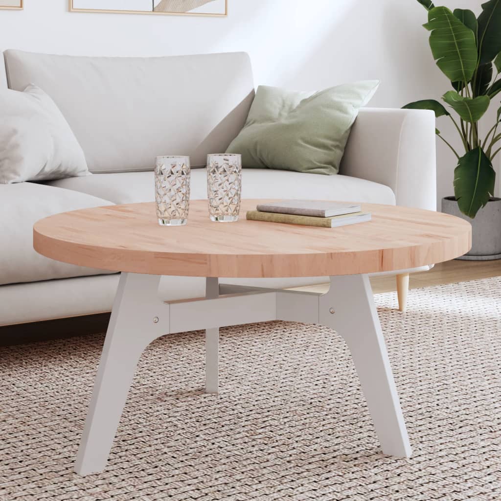 vidaXL Tafelblad rond Ø30x1,5 cm massief beukenhout