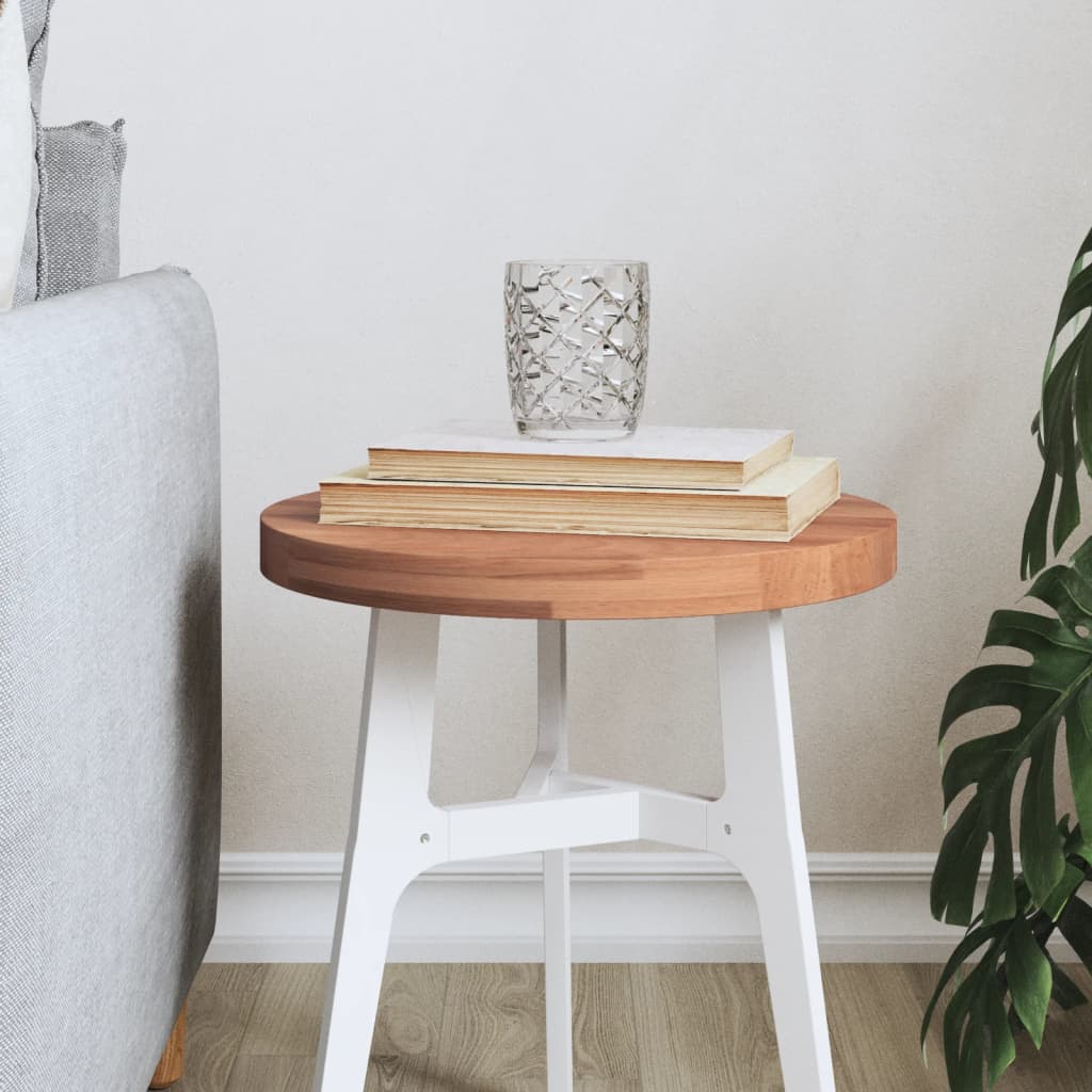 vidaXL Tafelblad rond Ø30x1,5 cm massief beukenhout