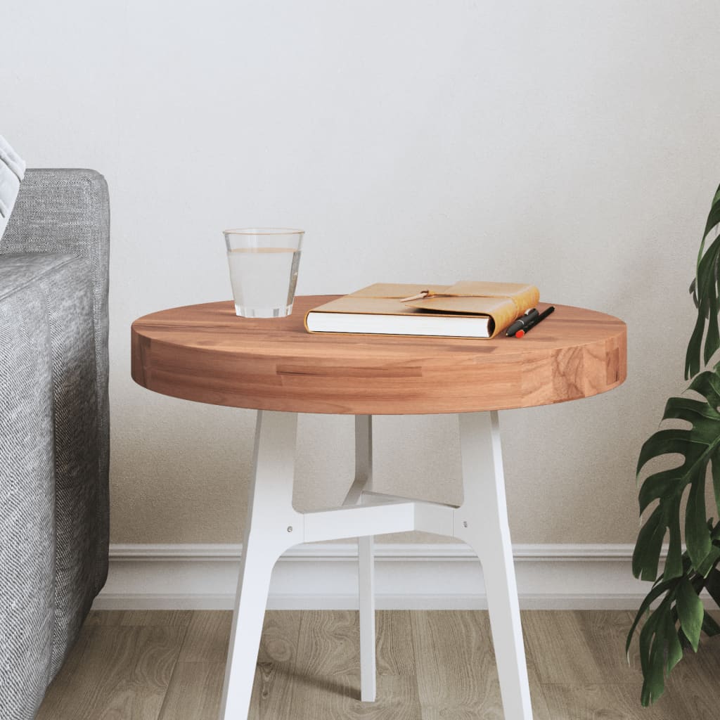 vidaXL Tafelblad rond Ø30x1,5 cm massief beukenhout