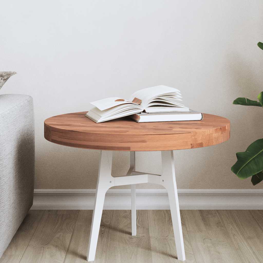 vidaXL Tafelblad rond Ø30x1,5 cm massief beukenhout