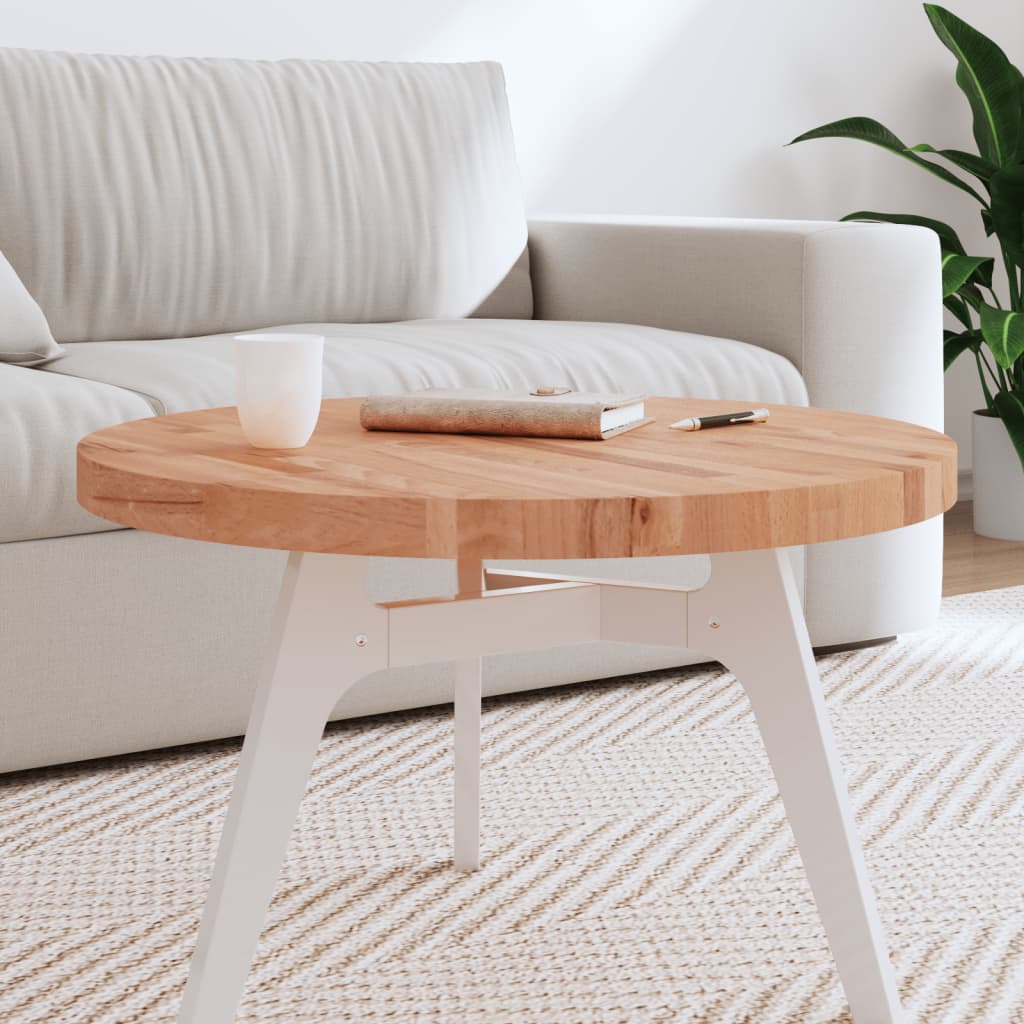 vidaXL Tafelblad rond Ø30x1,5 cm massief beukenhout