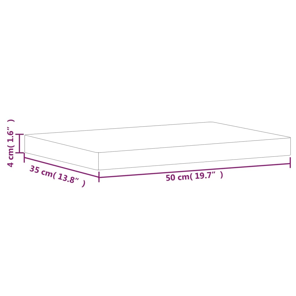 vidaXL Snijplank 40x30x4 cm massief beukenhout
