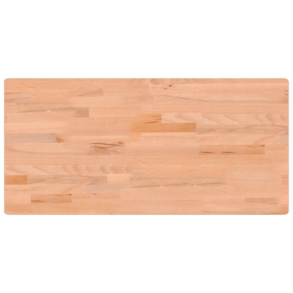 vidaXL Desk Top 80x55x2.5 cm Solid Beech Wood