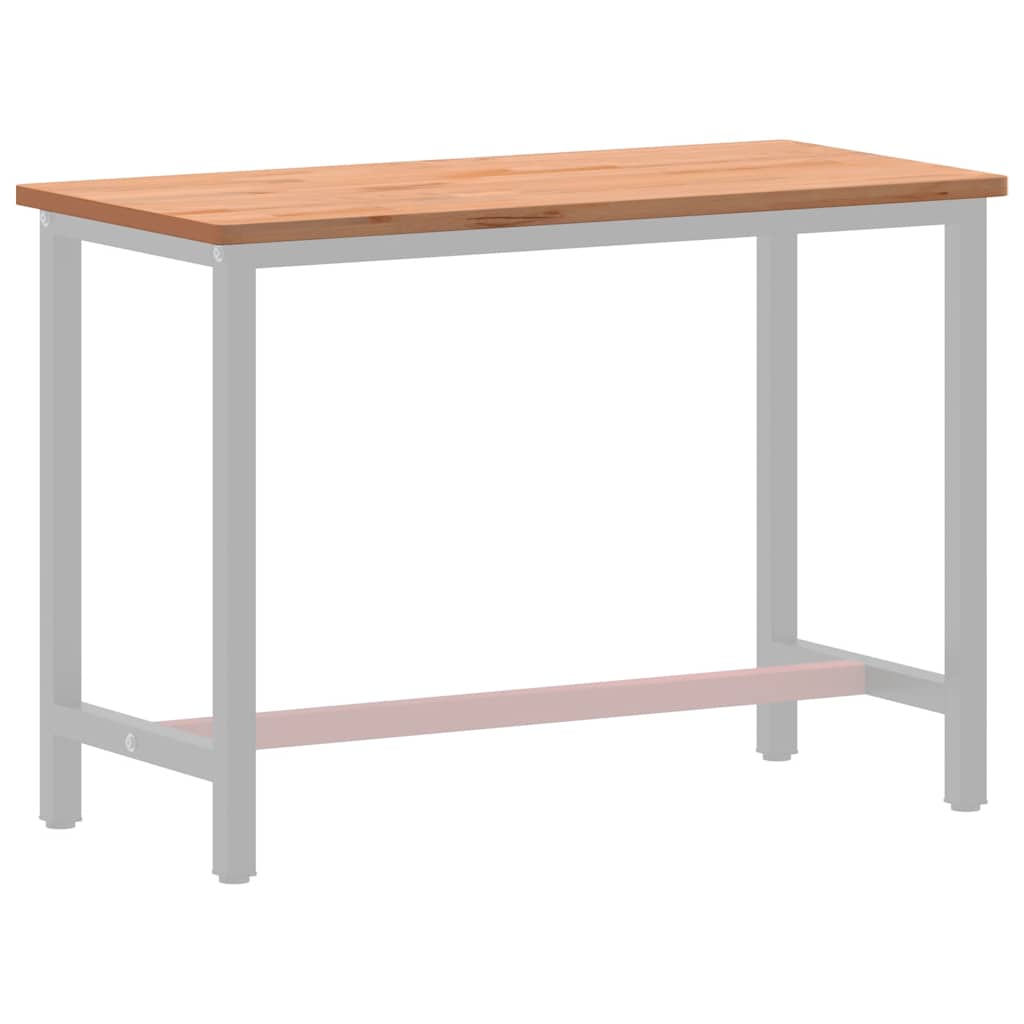 vidaXL Desk Top 80x55x2.5 cm Solid Beech Wood