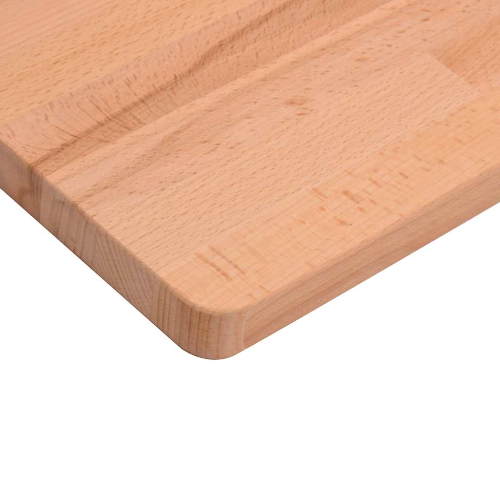vidaXL Desk Top 80x55x2.5 cm Solid Beech Wood